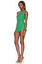 view 3 of 4 Aimey One Shoulder Romper in Green