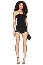 view 1 of 3 Abigail Feather Romper in Black