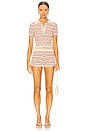 view 1 of 3 Dorah Short Set in Nude Stripe