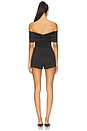 view 3 of 3 Cher Off Shoulder Romper in black