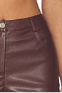 view 8 of 8 Kayla Faux Leather Short Set in Brown