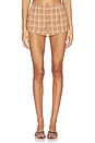 view 4 of 8 Torie Short Set in Brown Plaid
