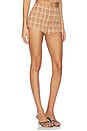 view 5 of 8 Torie Short Set in Brown Plaid