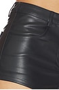 view 8 of 8 Kayla Faux Leather Short Set in Black