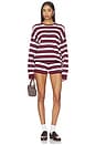 view 1 of 4 SET SHORTS KYLAH in Burgundy Stripe