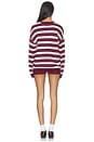 view 4 of 4 SET SHORTS KYLAH in Burgundy Stripe