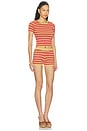 view 2 of 4 RUMERA ショートパンツセット in Red Stripe