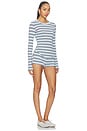 view 2 of 4 Genevieve Short Set in Blue Stripe