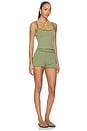view 2 of 5 SET SHORTS ANNELI  in Green Stripe