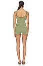 view 3 of 5 SET SHORTS ANNELI  in Green Stripe