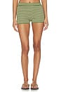 view 4 of 5 SET SHORTS ANNELI  in Green Stripe