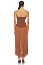 view 3 of 3 Tea Fringe Romper in Brown
