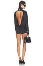 view 1 of 3 Holden Open Back Romper in Black
