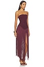 view 2 of 3 Tea Fringe Romper in Burgundy