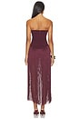 view 4 of 3 Tea Fringe Romper in Burgundy