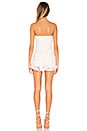 view 3 of 3 Kelli Strapless Lace Romper in White