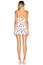 view 3 of 3 Sherrie Printed Romper in White Cherry