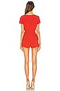 view 3 of 3 COMBISHORT DÉCOLLETÉ PROFOND LIBBY in Red