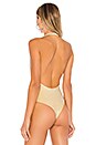 view 4 of 6 Barry Deep V Bodysuit in Gold