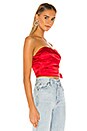 view 2 of 5 TOP STYLE BUSTIER SANS BRETELLES TRIXIE in Red