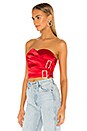 view 3 of 5 TOP STYLE BUSTIER SANS BRETELLES TRIXIE in Red