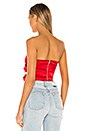view 4 of 5 TOP STYLE BUSTIER SANS BRETELLES TRIXIE in Red