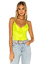 view 1 of 5 Tess Cami Bodysuit in Neon Yellow