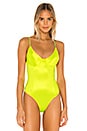 view 2 of 5 Tess Cami Bodysuit in Neon Yellow