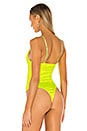 view 4 of 5 Tess Cami Bodysuit in Neon Yellow