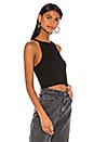 view 4 of 5 Hailey Cross Back Top in Black