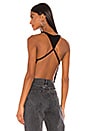 view 5 of 5 Hailey Cross Back Top in Black