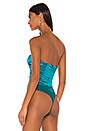 view 4 of 5 Darcie Strapless Bodysuit in Emerald