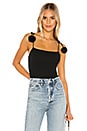 view 1 of 5 Harper Pom Pom Bodysuit in Black