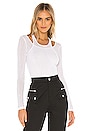 view 1 of 4 Aliciana Slub Knit Top in White