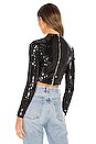 view 3 of 5 Tylee Cropped Sequin Top in Black