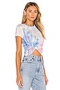 view 2 of 4 Mariane Twist Front Tee in Blue Multi