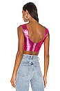 view 3 of 4 Wren Bustier Top in Pink Metallic