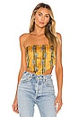 view 1 of 4 TOP BANDANA SOPHIA in Yellow Floral