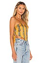 view 2 of 4 TOP BANDANA SOPHIA in Yellow Floral