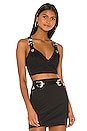 view 1 of 4 Kodie Buckle Crop Top in Black