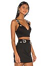 view 2 of 4 Kodie Buckle Crop Top in Black