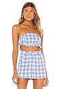 view 1 of 4 Fabia Crop Top in Blue