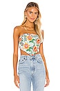 view 1 of 4 Sophia Bandana Top in Mint Floral