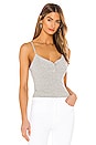 view 1 of 4 Regina Snap Button Cami Top in Heather Grey
