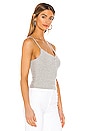 view 2 of 4 Regina Snap Button Cami Top in Heather Grey