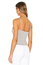 view 3 of 4 Regina Snap Button Cami Top in Heather Grey