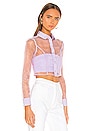 view 2 of 4 Helena Button Up Top in Lavender