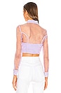 view 3 of 4 Helena Button Up Top in Lavender