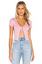 view 1 of 5 TOP NOUÉ DEVANT BETHANIE in Baby Pink