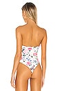 view 4 of 5 Kim Strapless Bodysuit in Cream Multi